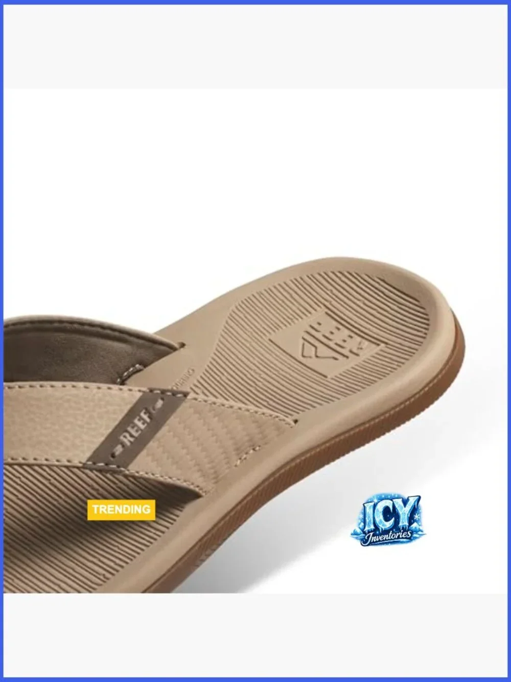 Reef Santa Ana Men's Flip Flop Sandal - Vegan Leather, EVA Footbed
